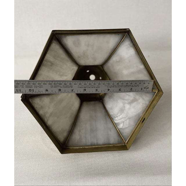 Vintage Art Deco Style Flush Mount Light Glass Shade For Sale In Pittsburgh - Image 6 of 6