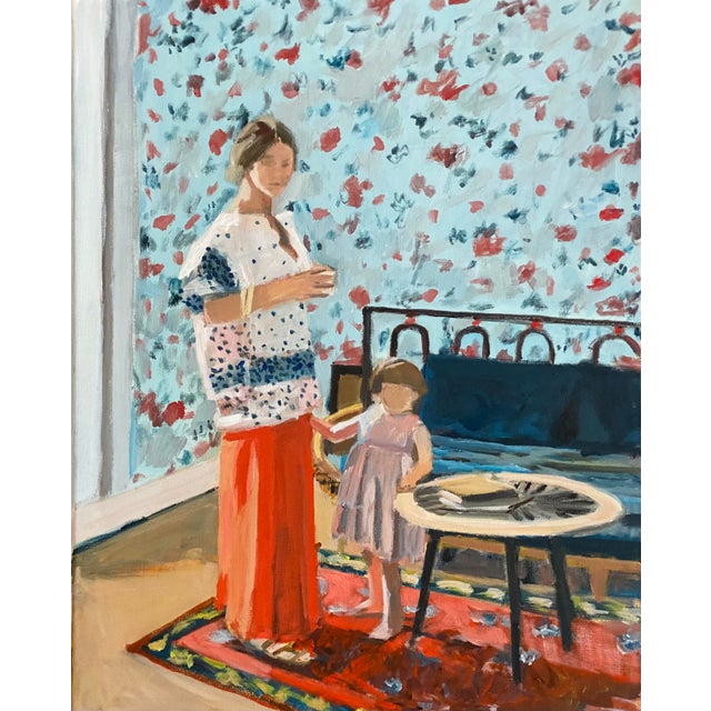 “Mother and Child” Expressionist 8"x10" Fine Art Print by Michelle Heimann For Sale