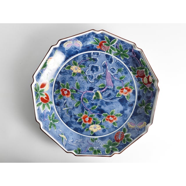 Kozangama Maebata Mino Ware Porcelain Charger, Japan, 1975-1985 For Sale - Image 3 of 15