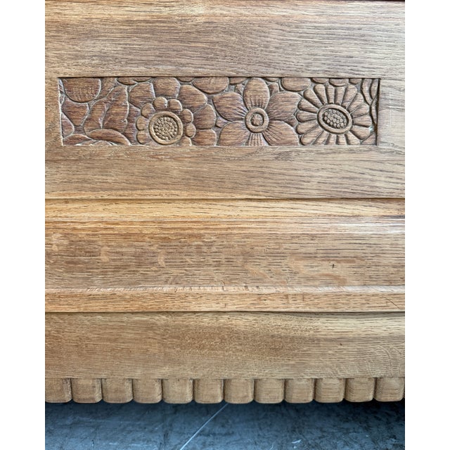 Large Art Deco Oak Wardrobe, 1930s For Sale - Image 10 of 17
