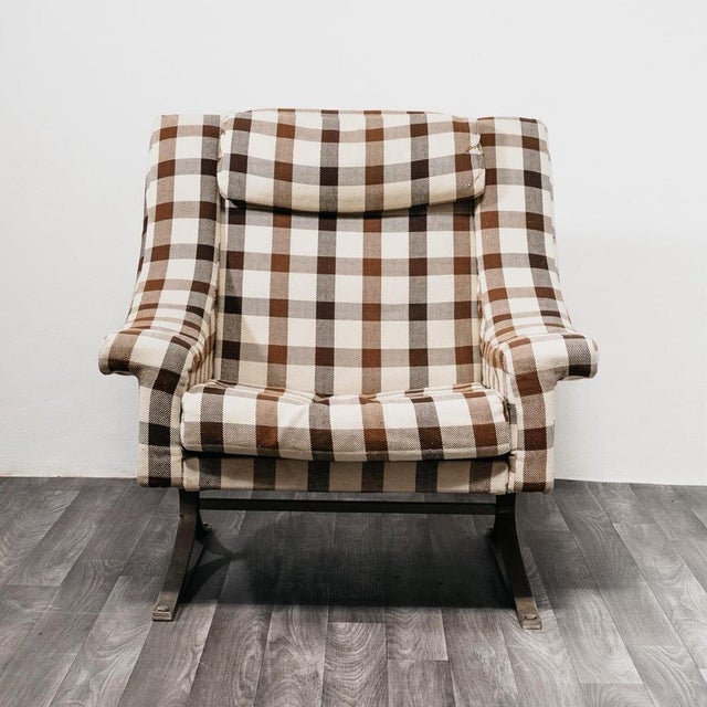 Brown Grand Prix Armchairs by Maurice Calka for Arflex, 1960s, Set of 2 For Sale - Image 8 of 13