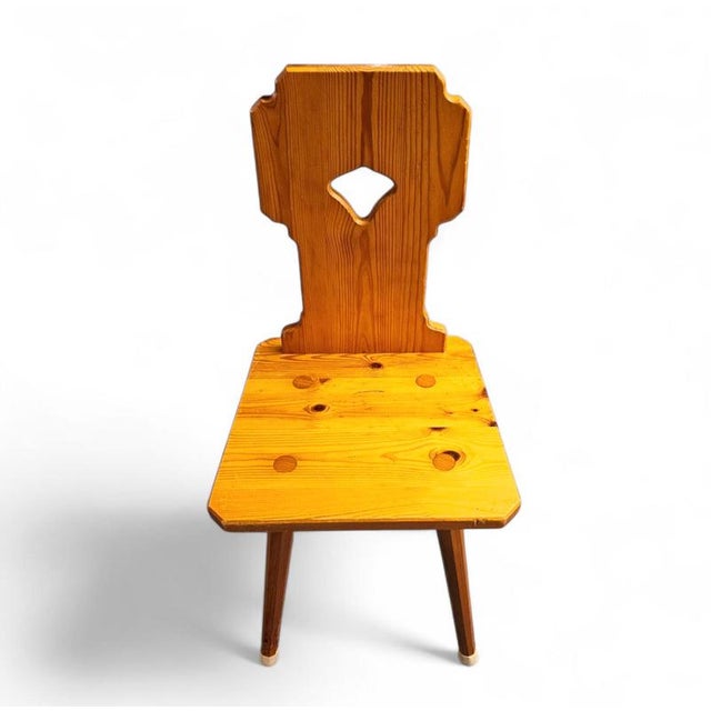 Tyrolean Folk Pine Chairs, 1970, Set of 4 For Sale - Image 6 of 17