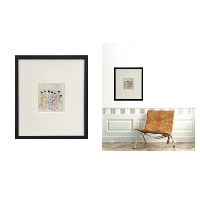 Purvis Young Color Drawing 1990’s , Framed and Signed, 23” X 20” For Sale - Image 10 of 10