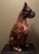 1970’s Large Scale Molded Resin Boxer Dog Statue / Sculpture Style Marwal Industries For Sale - Image 9 of 12