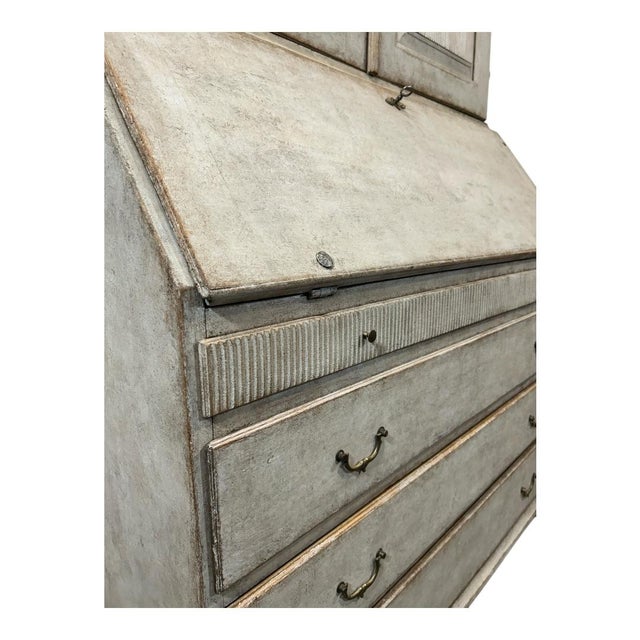 Early 19th Century Early 19th Century Gustavian Style Cupboard Top Secretary Desk For Sale - Image 5 of 11