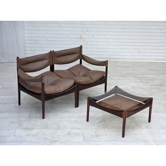 Metal Danish Modus Modular Sofa by Kristian Vedel for Søren Wiladsen, 1974, Set of 3 For Sale - Image 7 of 18
