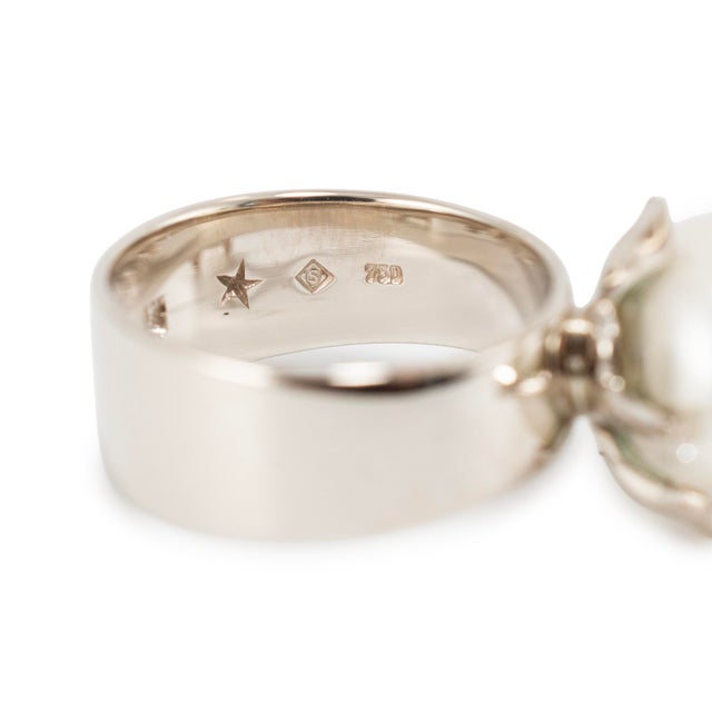 H.Stern Pérolas 18k Noble Gold Rose Pink Gold Diamond Pearl Cocktail Ring, Size 4.75 For Sale In Houston - Image 6 of 8