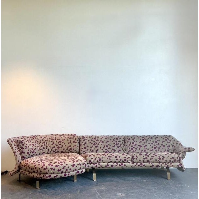 Contemporary Vintage Italian Biomorphic Sectional Sofa For Sale - Image 3 of 12