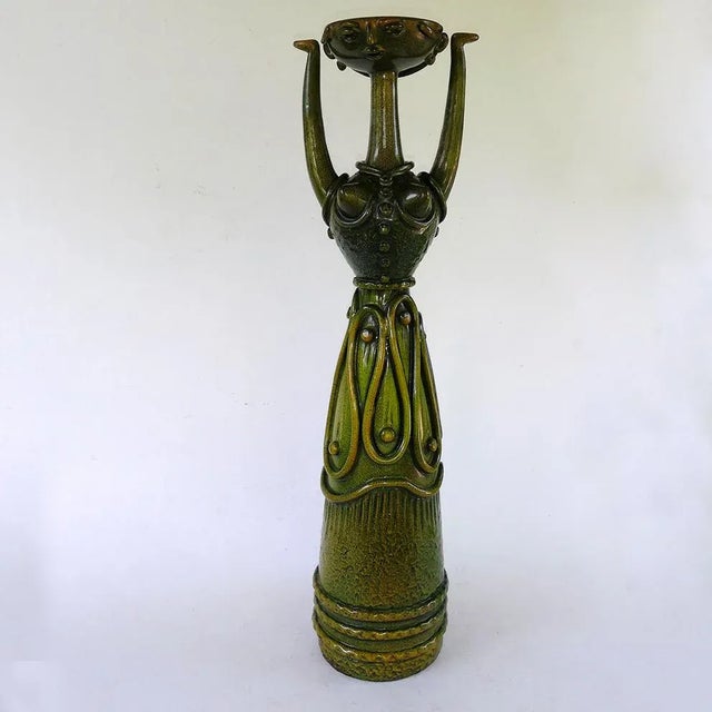 1980s Mid-Century Italian Ceramic Vase from Ciro e Michele Esposito, 1968 For Sale - Image 5 of 8