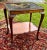 Wood Antique Queen Ann Style With Raised Lacquer Chinoiserie Side Table. For Sale - Image 7 of 12