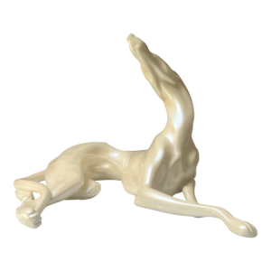 Large 1980s Resin Display Whippet Dog