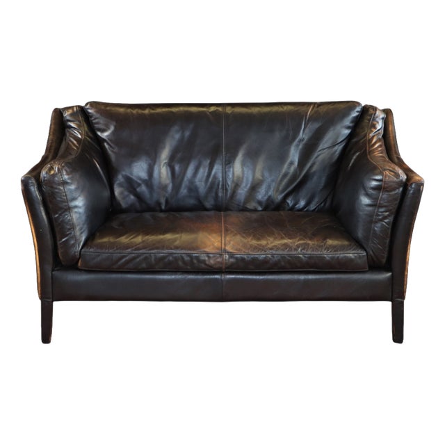 Reggio Two-Seater Leather Sofa by Timothy Oulton Halo, 2010s For Sale