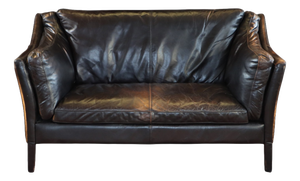 Reggio Two-Seater Leather Sofa by Timothy Oulton Halo, 2010s