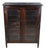 Antique Novelty Wood Works Co. Mission Style Mahogany Bookcase Display Cabinet For Sale