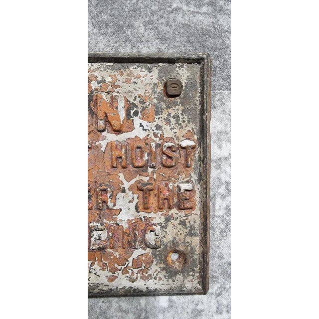 Antique Harber Wall Decoration Sign in Cast Iron, 1890s For Sale - Image 6 of 13