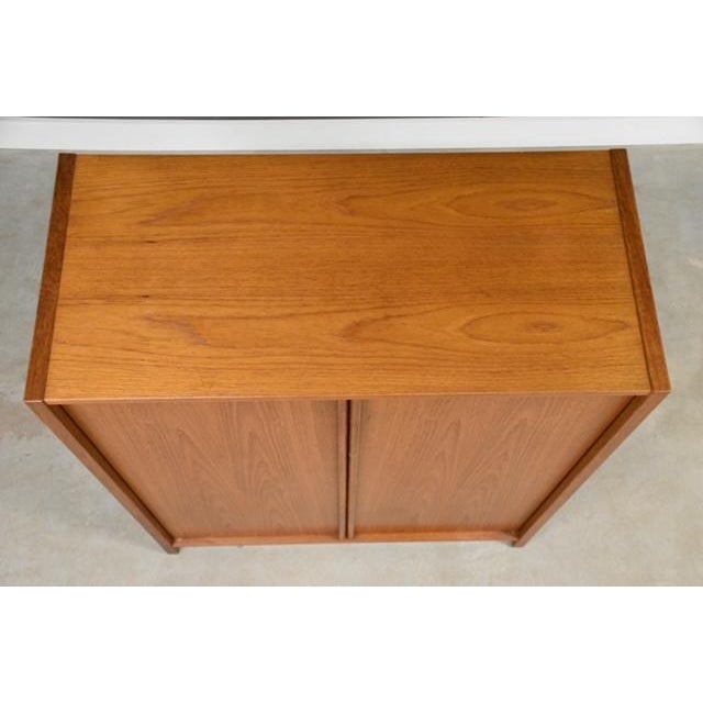 Wood 1970s Danish Modern Teak Armoire Dresser For Sale - Image 7 of 9