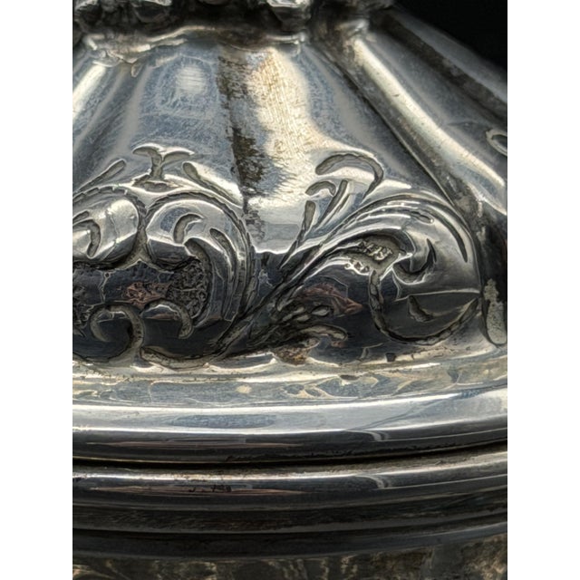 800 Silver Sugar Bowl, 1890s For Sale - Image 6 of 13
