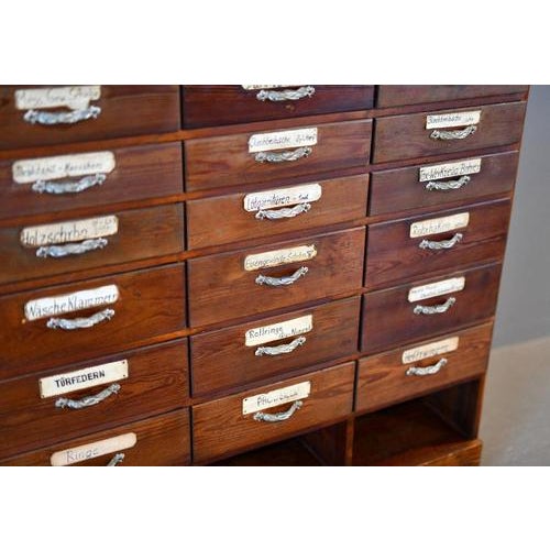 Wood Art Nouveau Ironmongers Drawers, 1910 For Sale - Image 7 of 11