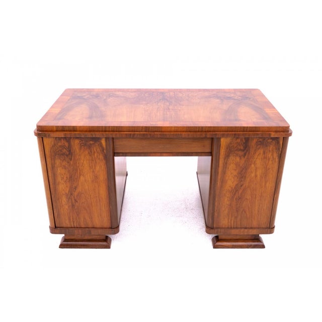 Small Art Deco Desk, Poland, 1920s For Sale - Image 11 of 12