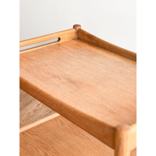 Mid-Century Modern Teak Serving Trolley by Andreas Tuck, Denmark, 1960s For Sale - Image 10 of 16