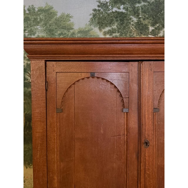18th Century Dutch Arched Panel Cabinet For Sale - Image 4 of 8