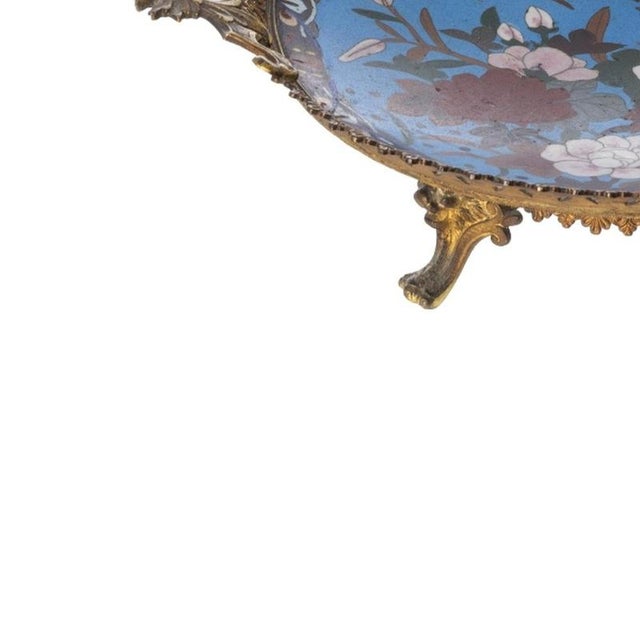 Japanese Cloisonne Fruit Bowl For Sale - Image 3 of 6