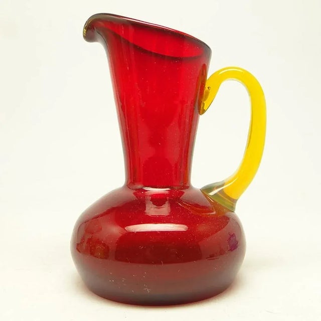 1970s Postmodern Jug from Ząbkowice Glassworks, 1970s For Sale - Image 5 of 6