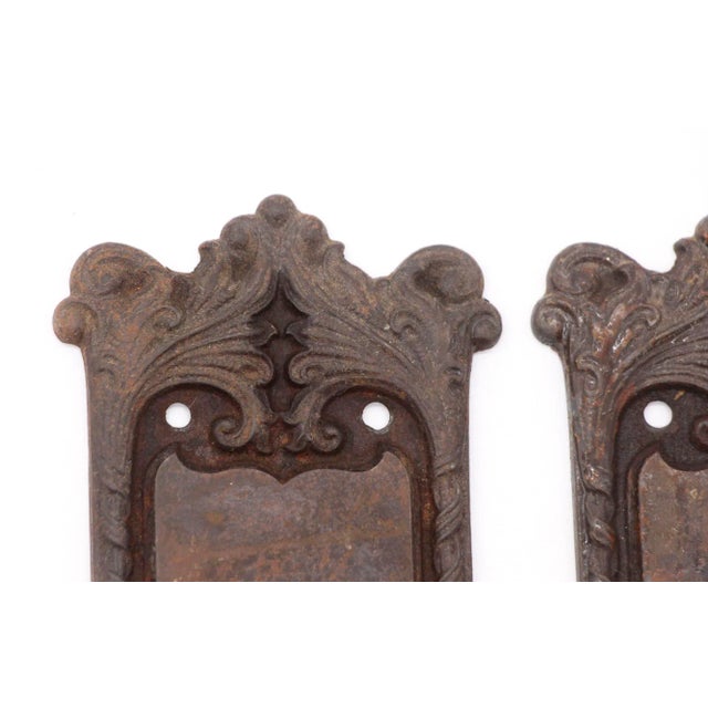 1990s Lockwood Renaissance Cast Iron Passage Orleans Door Set For Sale - Image 6 of 8