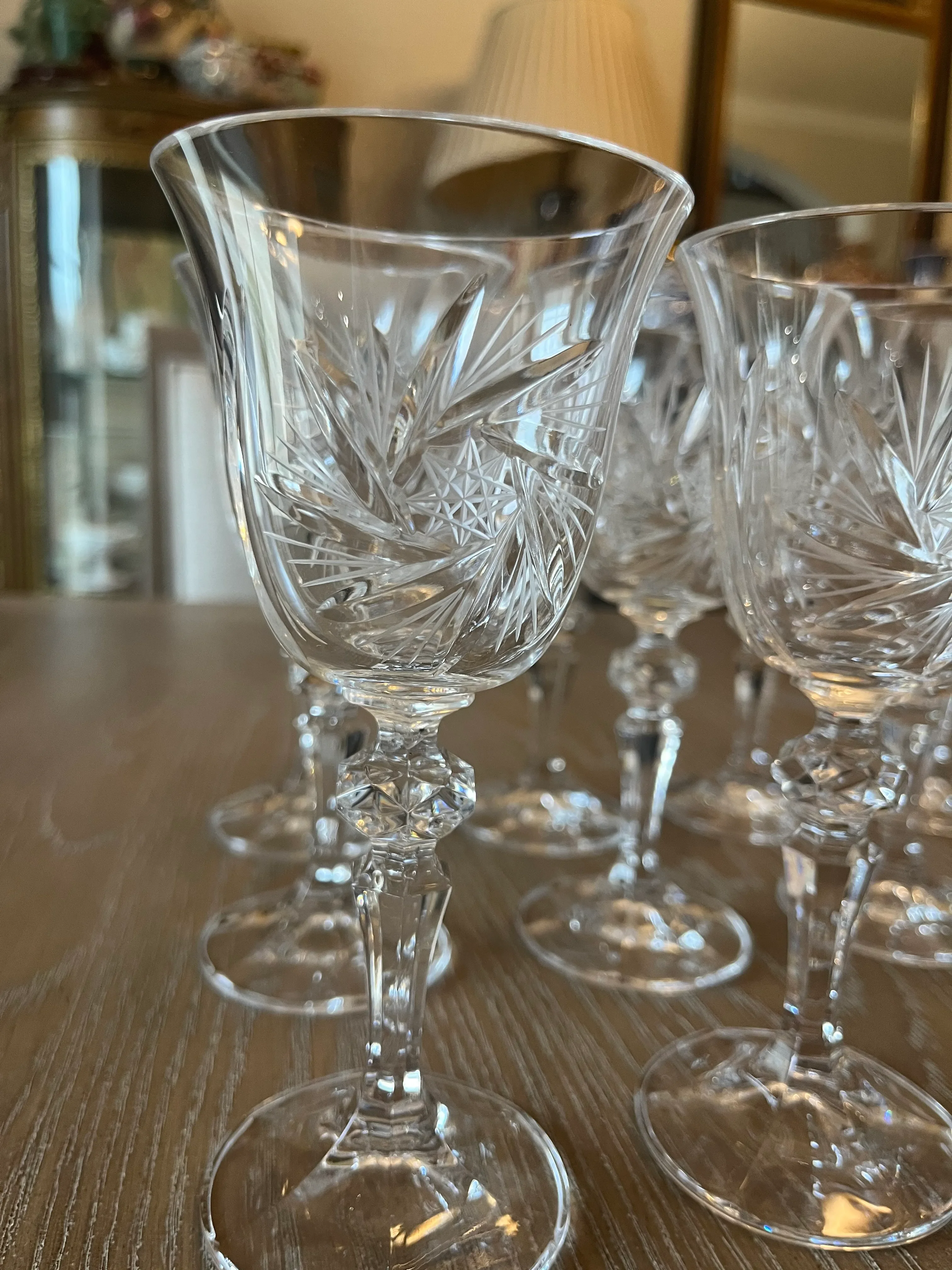 Vintage Bohemia Crystal-Crystalex Wine Glasses- Set of 11