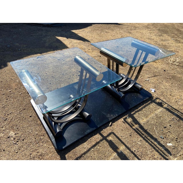 MCM Design Institute of America, Art Deco Side End Tables Set of Two Romeo Rega Unmarked For Sale - Image 11 of 16
