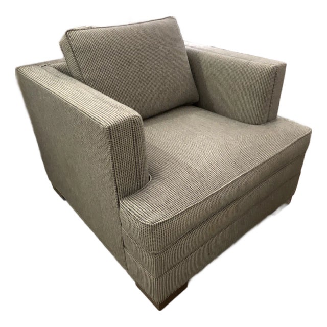 Ethan Allen Navy Arm Chair For Sale