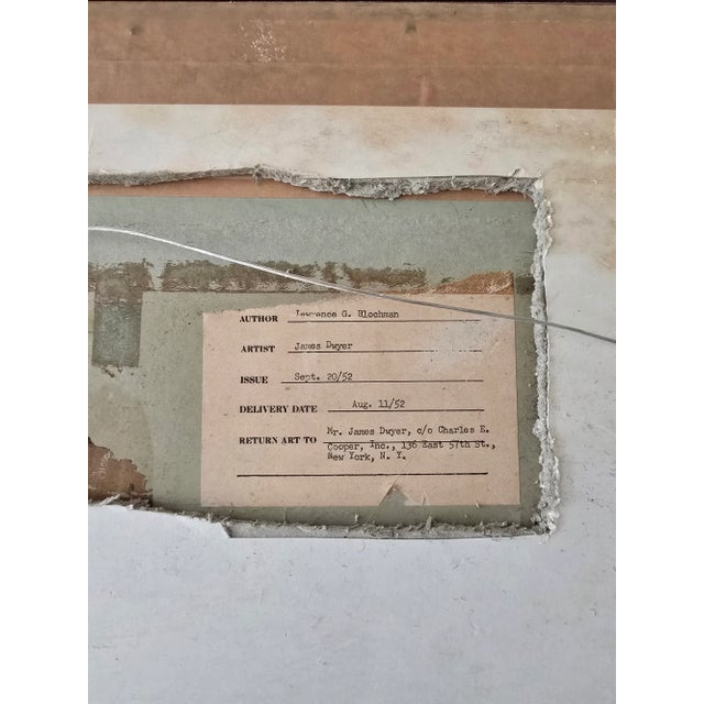 A vintage museum quality fine art watercolor. painting ( guaranteed from the period signed on the front with gallery label...