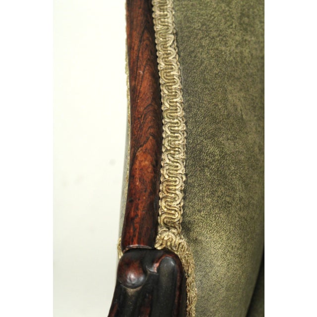 Wood Pair of Napoleon III Rosewood Armchairs For Sale - Image 7 of 11