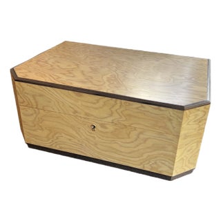 Italian Art Deco Style Maple Jewelry Box For Sale