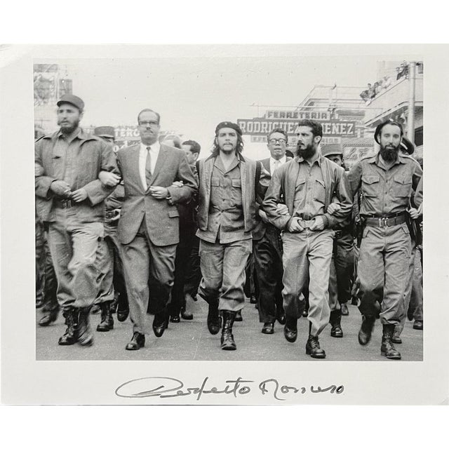 Modern Perfecto Romero, Che Guevara and Fidel Castro, Silver Print For Sale - Image 3 of 3