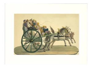Wagon, Gouache, 19th Century