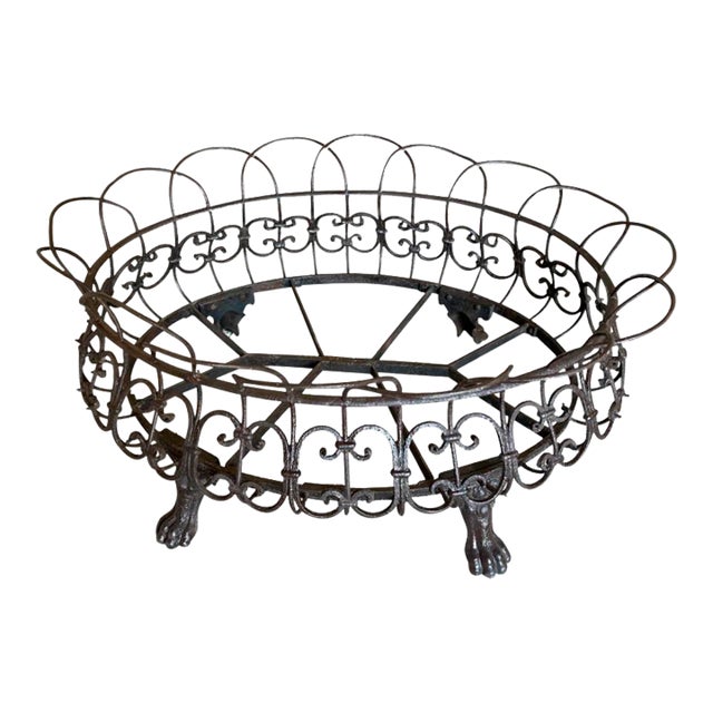 Iron Planter - French Napoleon III Period Jardiniere For Sale