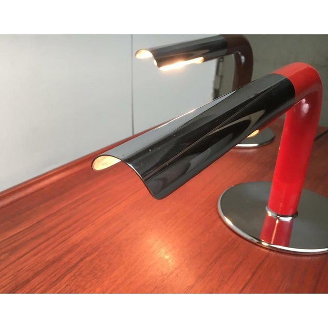 Mid-Century Minimalist Gulp Table Lamps by Ingo Maurer for M-Design, Germany, 1960s, Set of 2 For Sale - Image 11 of 17