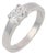 Vintage Gia 0.80 East West Old Mine Cut Diamond Platinum Engagement Ring, Size 6 For Sale
