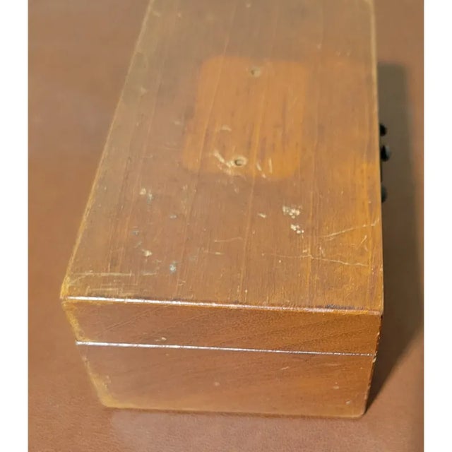 Antique Set of Brass Jewelers Weights in Wooden Case For Sale - Image 4 of 5