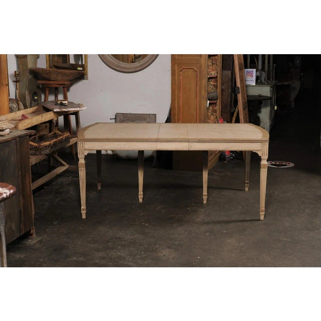 American Dining Room Table with Fluted Legs For Sale - Image 9 of 12