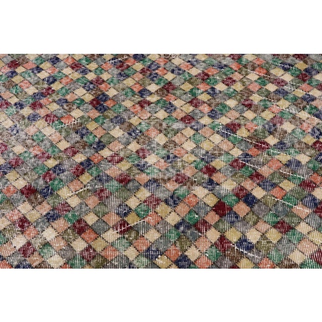 Mid 20th Century Vintage Turkish Sivas Rug, 04'00 X 08'09 For Sale - Image 5 of 10