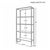 2020s Matthew Izzo Home Goldie Gold Leaf Ball Lined Etagere With Four Clear Glass Shelves For Sale - Image 5 of 6