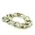 Vintage Tiffany & Co. sterling silver bracelet from 1996 featuring a bold bamboo-inspired link design. This is a heavier,...