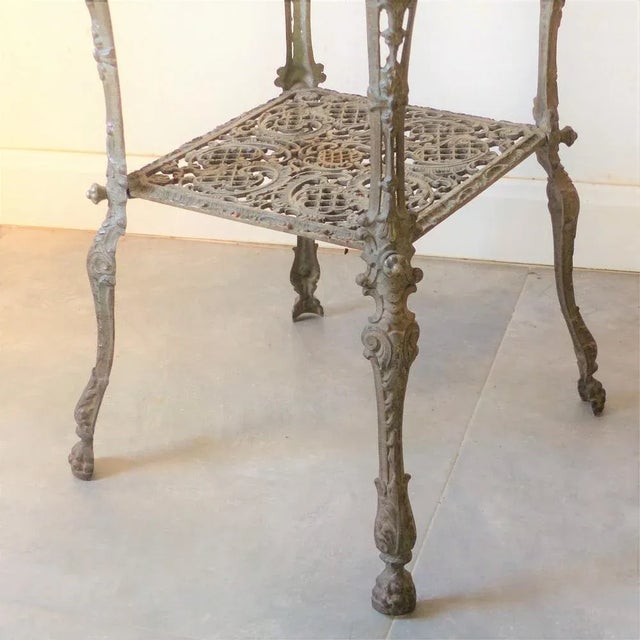 Metal Start-Time Flower Stand, 1800s For Sale - Image 5 of 11