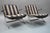 Two (2) piece of armchair "lobby" by Arnold Exclusive Design: Preben Fabricius, 1972. Steel frame matt cup with fever...