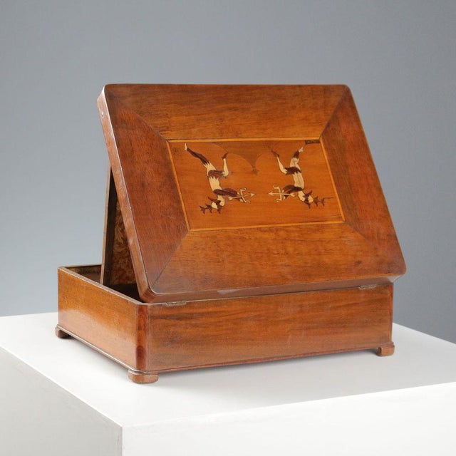 Travel Box in Walnut For Sale - Image 13 of 15