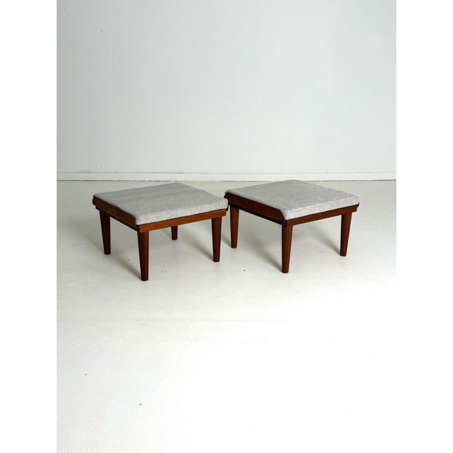 Danish Teak Stools, 1960s, Set of 2 For Sale - Image 3 of 10