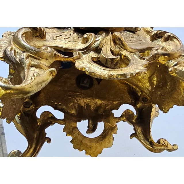 Pair of Early 20th Century Renaissance Revival Style Brass Five Light Candelabras For Sale In Washington DC - Image 6 of 8