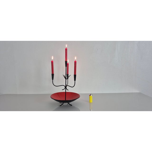 Gunnar Ander Candleholder by Gunnar Ander for Ystad-Metall, Sweden, 1960s For Sale - Image 4 of 17